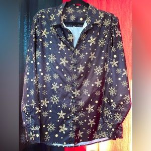Holiday Button Down Shein Men’s Medium